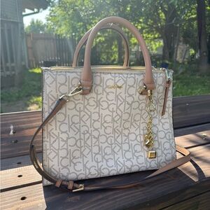 Calvin Klein Logan Monogram Signature Satchel
